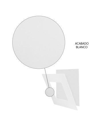 DALIA * APLIQUE CUADRADO 12W - BLANCO + BLANCO